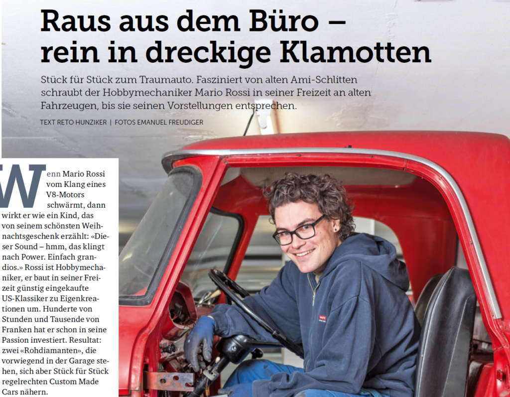 Mario Rossi und seine Autos im TCS Magazin